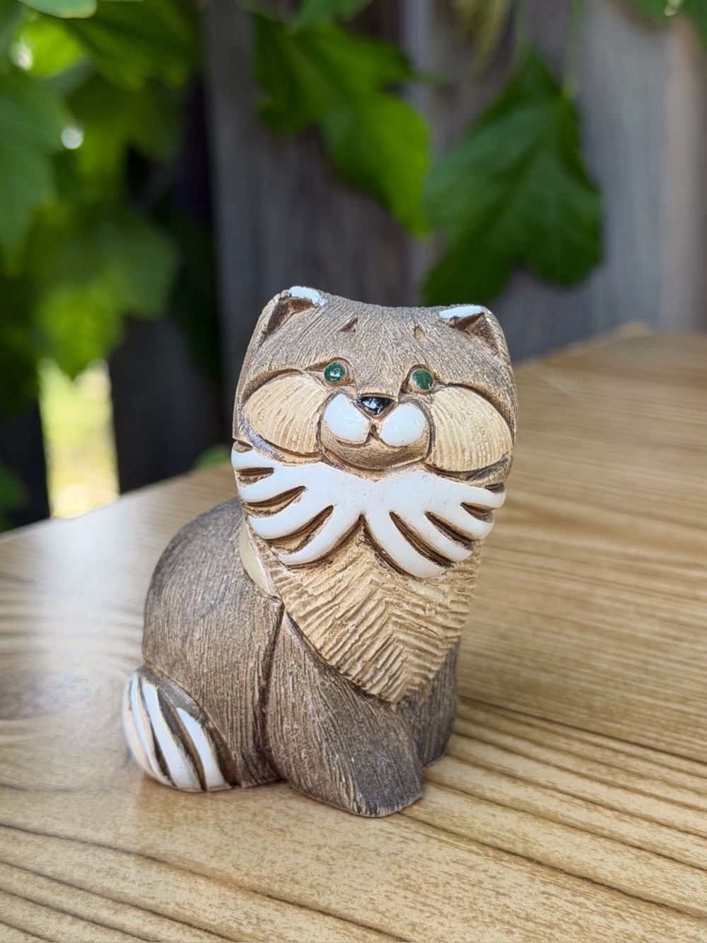 Retired Artesania Rinconada Art Pottery Somali Female Cat #84A Figurine Adult 3"